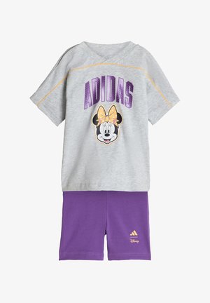 MINNIE MOUSE SET - Sportske kratke hlače - light grey heather/semi ice tangerine