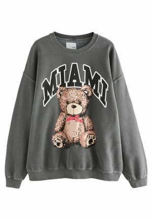 REGULAR FIT - SWEATSHIRT  . - Bluză de molton - charcoal grey teddy