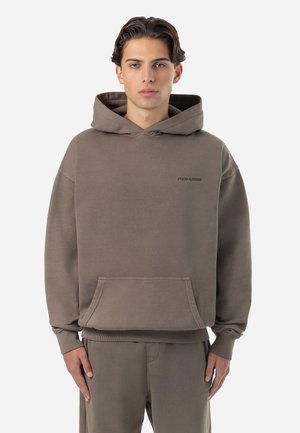 LOGO HOODIE - Sweatshirt - vintage dust brown