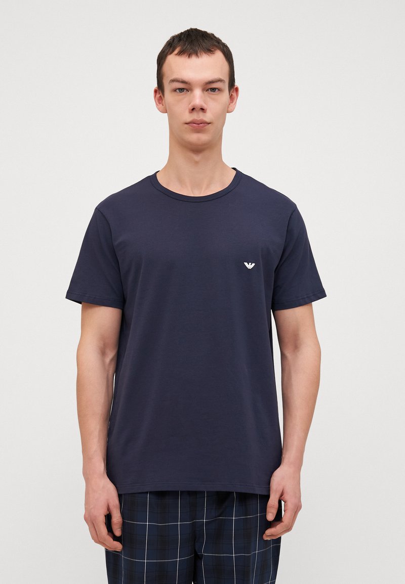 Emporio Armani CREW NECK 2 PACK - Apatiniai marškiniai - white/dark blue
