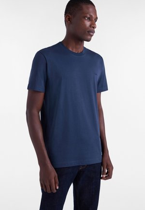 CON LOGO - T-shirt basic - blu scuro