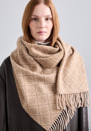 MONOGRAM OBLONG SCARF - Scarf - camel
