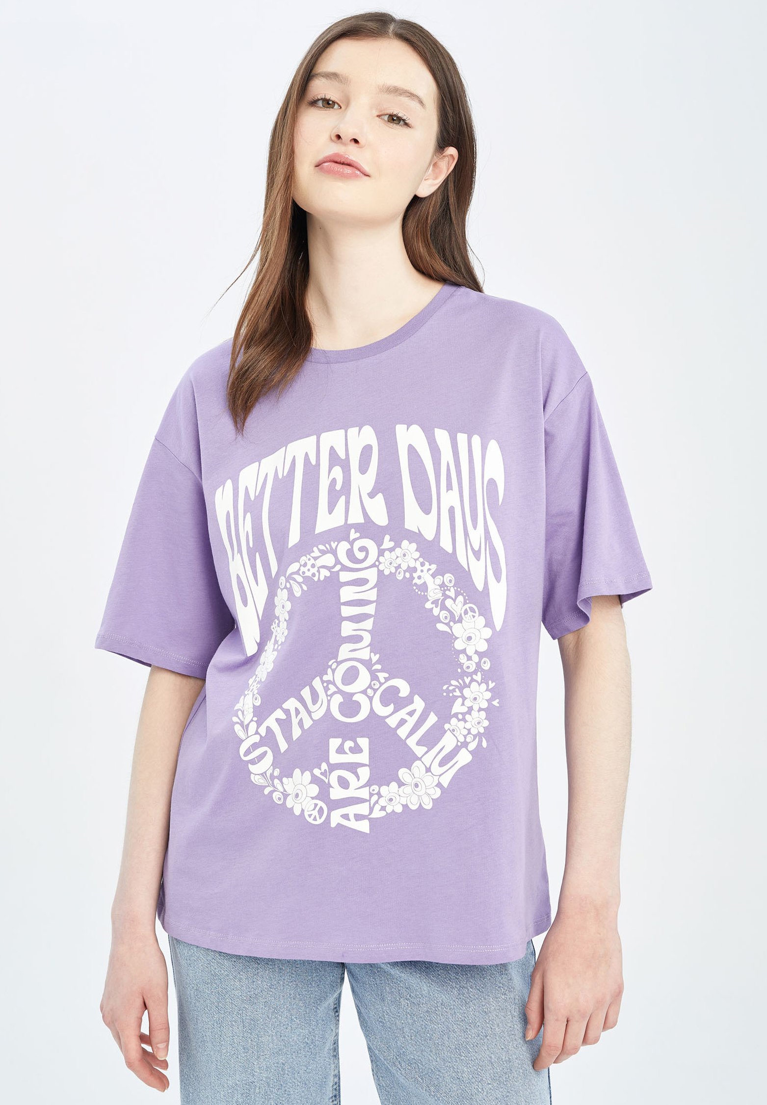 DeFacto T-Shirt Uomo In Cotone | Maglietta Classica Versatile Per Ogni Occasione