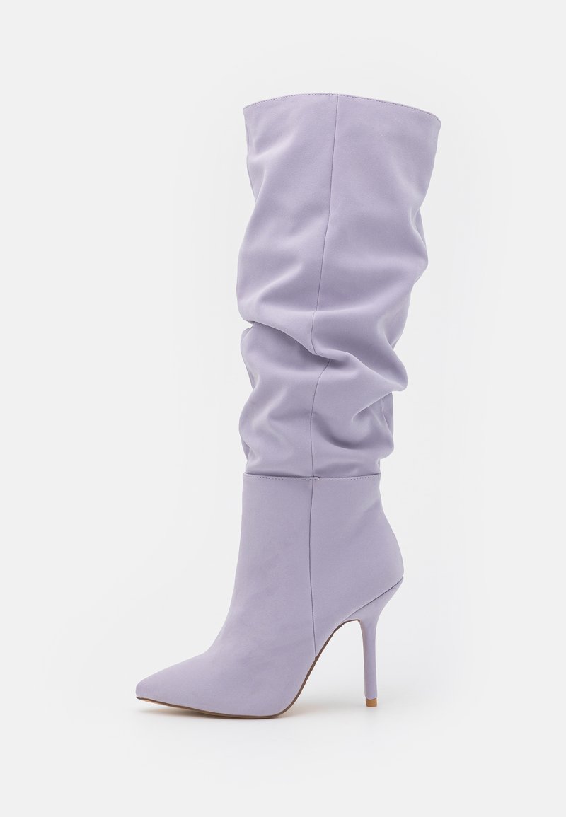 Missguided Laarzen met hoge hak lila Missguided Laarzen met hoge hak lila
