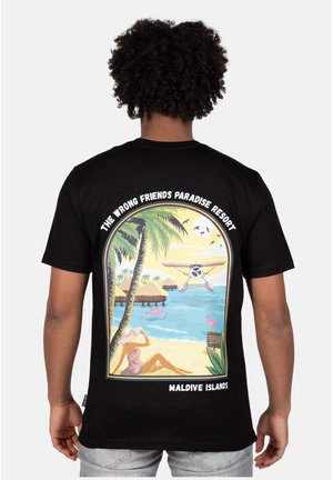 MALDIVES  - Print T-shirt - black
