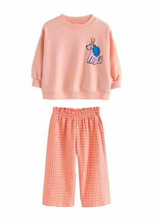 REGULAR FIT  WIDE LEG SET   - Nadrágok - peach pink dog