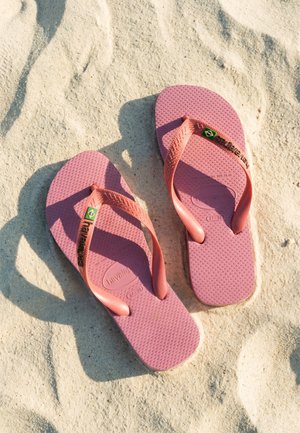Havaianas BRASIL LOGO UNISEX - Sandaler m/ tåsplit - rose chiffom