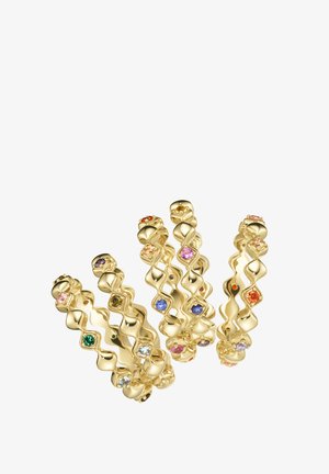 Giorgio Martello, GIORGIO MARTELLO RING FARBIGE ZIERSTEINE, SILBER 925 5 PACK - Ring - mehrfarbig