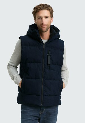 PUFFER MIT ABNEHMBARER KAPUZE - Weste - sky captain blue