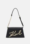 SIGNATURE SHOULDERBAG - Käsilaukku - black/gold-coloured