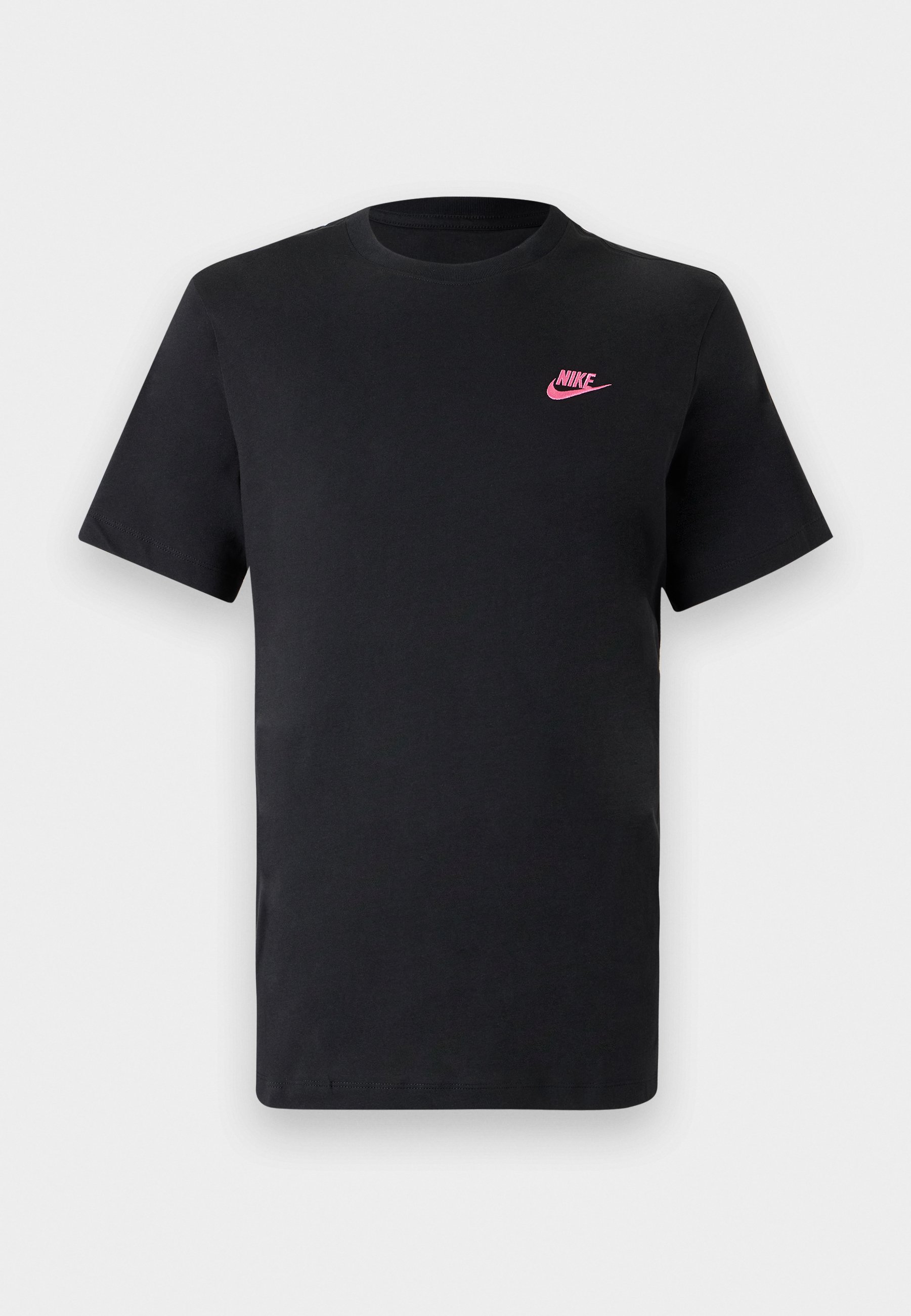black nike pink tick