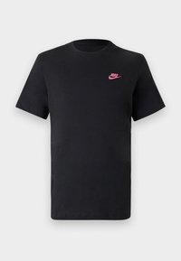 CLUB TEE - Paprasti marškinėliai - black/pink