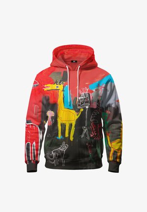 Mr. GUGU & Miss GO, WILD LIFE HOODIE - Kapuutsiga pusa - red