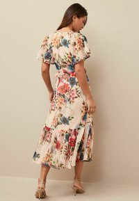 Myleene Klass FLORAL FRILL MIDI REGULAR FIT - Vestido informal - multi