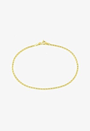 DIAMANT L'ÉTERNEL, 9CT YELLOW GOLD FINE DOUBLE CURB CHAIN BRACELET 7.5 INCH / 19 CM LENGTH - Bracelet - yellow gold - coloured