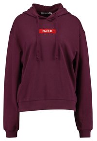 NA-KD Mikina s kapucí - bordeaux