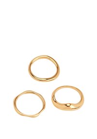 3-PACK WAVY - Ring - gold coloured
