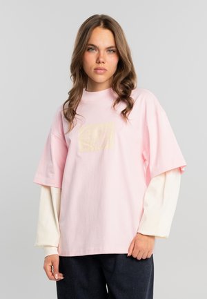 GREETING DOUBLE LAYER - Longsleeve - pink