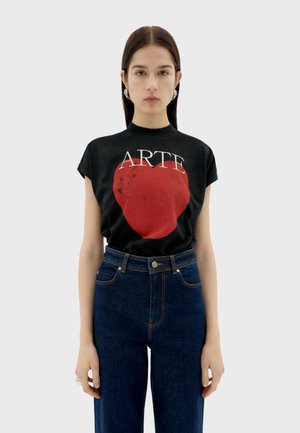 ART LOVE - T-shirt con stampa - black
