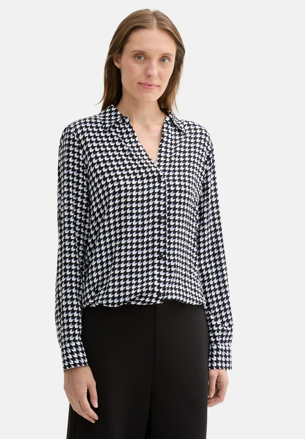 MIT KORDELZUG - Hemdbluse