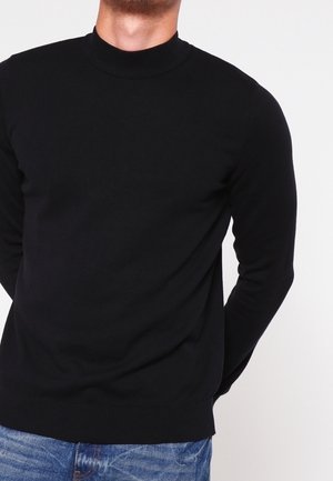 Pier One Strickpullover - black