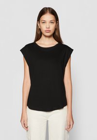 Urban Classics - LADIES BASIC SHAPED TEE - T-paita - black Pienoiskuva 1