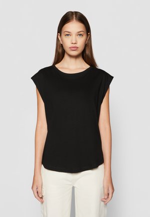 Urban Classics LADIES BASIC SHAPED TEE - Basic T-shirt - black