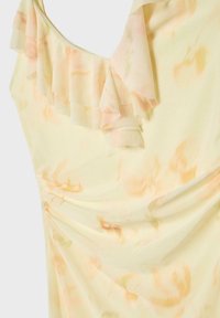 Stradivarius PRINTED WITH RUFFLES  - Dnevna haljina - yellow