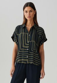 OPUS PANTS LOOSE FIT PRINT - Hemdbluse - olive leaf