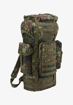 Brandit BW Army Backpack – Olive Green Vintage Rucksack, Cotton & PVC