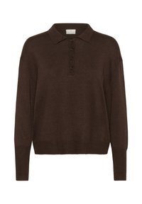LIZZA - Pullover - chocolate brown melange