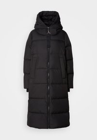 HERO COAT WITH HOOD BACKPACK BELTS INSIDE - Πουπουλένιο μπουφάν - black