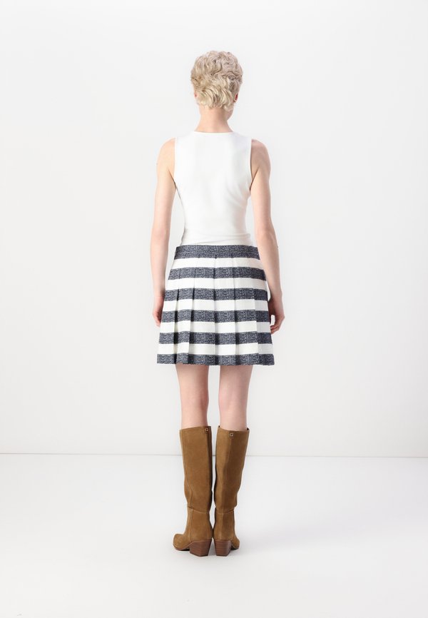 SAILOR STRIPE PLEATED SKIRT - Mini skirt4