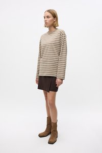 Envii KULLA - Long sleeved top - beige/white