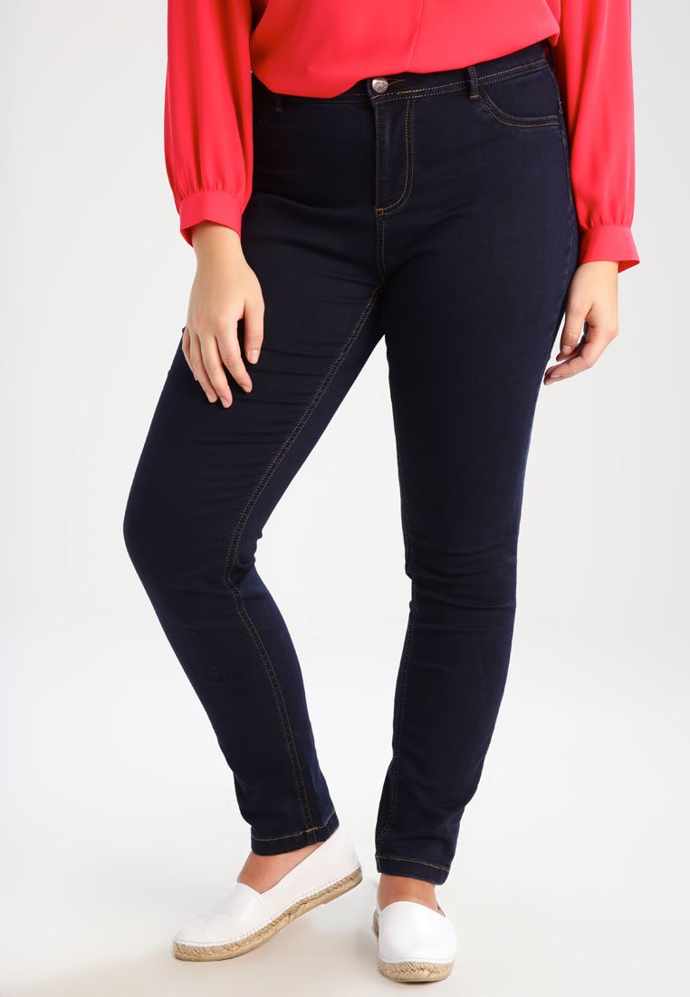 Zizzi NILLE - Slim fit jeans - blue denim - Zalando.co.uk