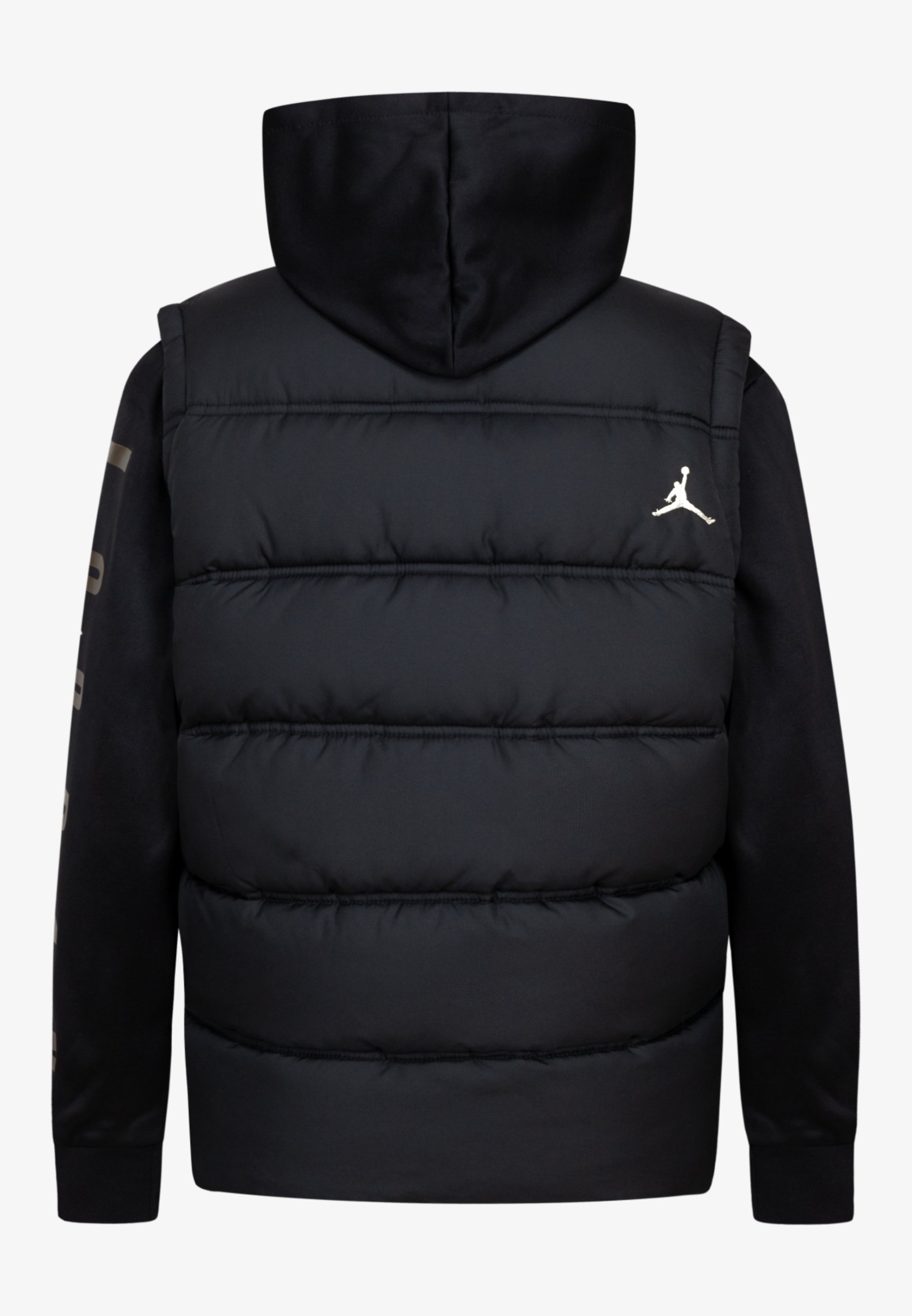 Jordan フード付きジャケット 黒/赤 Men's Air Jordan Windproof Casual Sports Colorblock Hooded