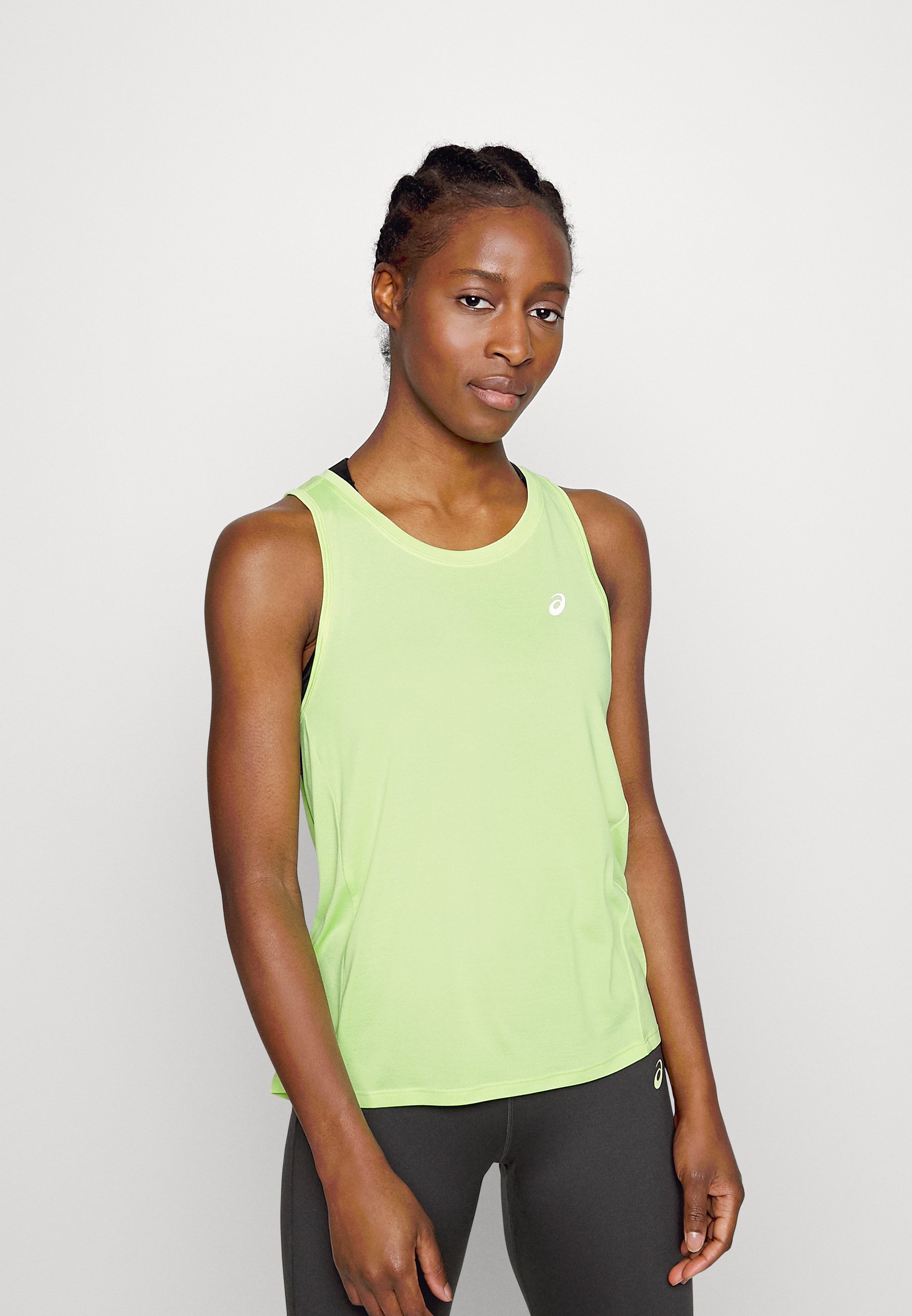 ASICS RACE TANK - Top - lime green 