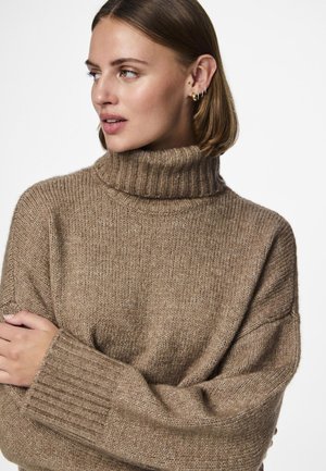 Pieces PCNANCY LS LOOSE ROLL NECK NOOS BC
 - Πουλόβερ - fossil