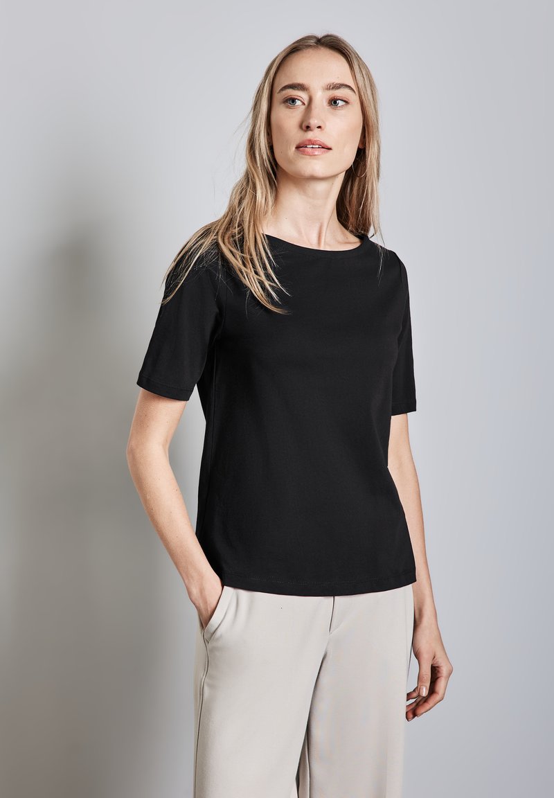 Street One SOFTES - Jednoduché tričko - schwarz