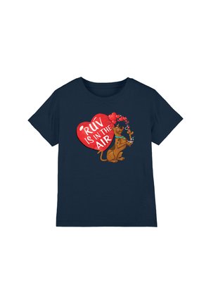 Cotton Soul, SCOOBY DOO! VALENTINE'S DAY RUV IS IN THE AIR UNISEX - Print T-shirt - dark blue