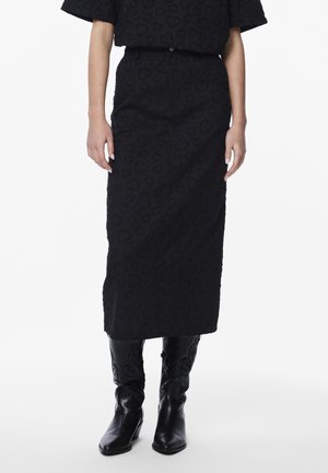 PCJULIE - Jeansskjørt - black