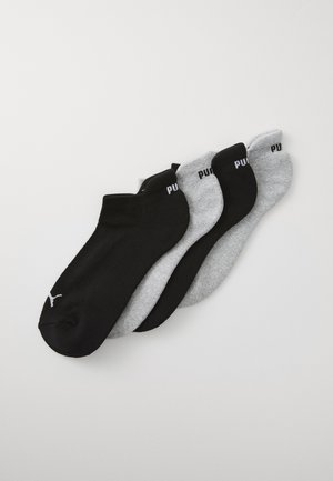WOMEN CUSHIONED SNEAKER 4 PACK  - Chaussettes - grey melange/black