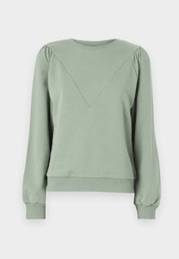 PLEATED FRONT CREW - Sudadera - light green