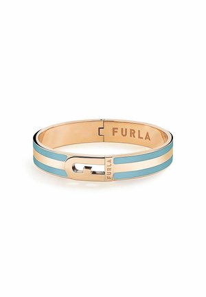 ARCH STRIPE - Zapestnica - blue and rose gold coloured