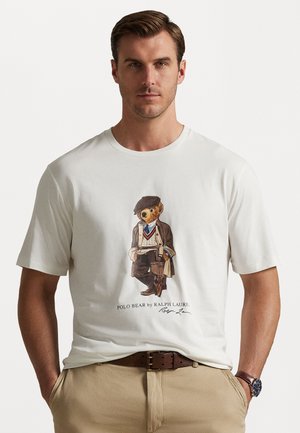 POLO BEAR JERSEY T-SHIRT - T-shirts med print - deckwash white