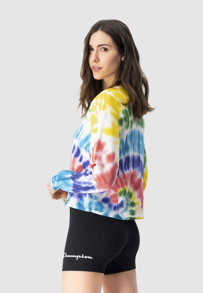 Damen Sportbekleidung | Champion CREW CROP Sweatshirt white/weiß - DD59573 Damen Sportbekleidung | Champion CREW CROP Sweatshirt white/weiß - DD59573