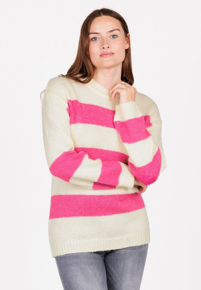 Key Largo Sweater 'CORINNA' in Light Beige ABOUT YOU
