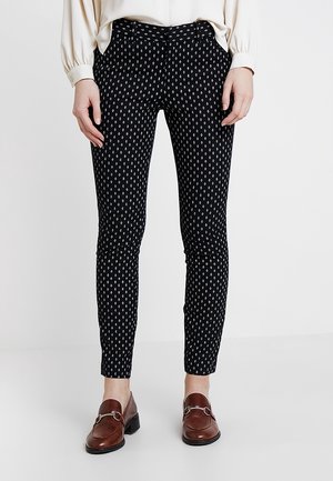 Stoffhose - mottled black
