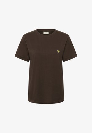 Kaffe, KAFFE KAHEART T-SHIRT - T-shirt basique - coffee bean sunlight heart