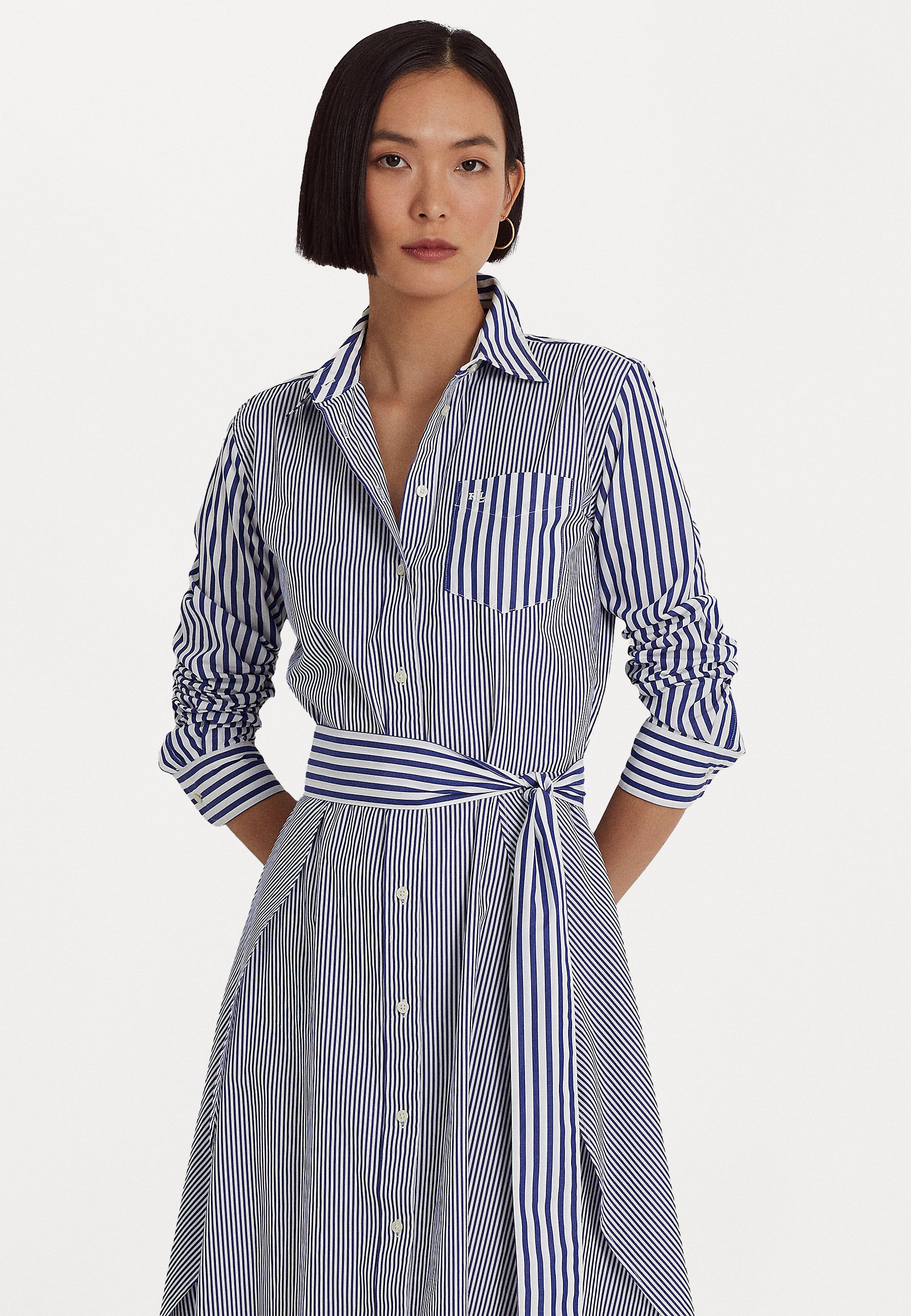 Ralph LONG SLEEVE DAY DRESS - Vestido - blue/white/azul - Zalando.es